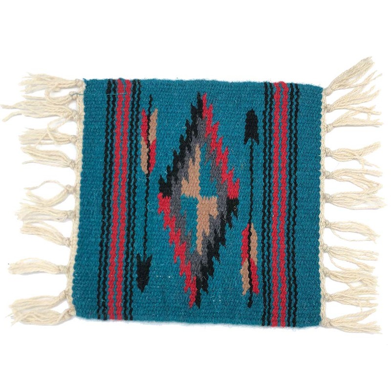 Southwest Handwoven Chimayo Wool Style Mats. Perfect for Rustic Decoration