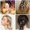 Hairpin 2pcs,Snowflake Hair Clips Mini Hair Xmas Glitter Barrette Snowflake