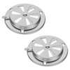 2 PCS BBQ Grill Smoker Air Vent Set, Adjustable Stainless