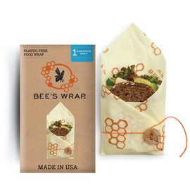 Bee's Wrap Beeswax Wraps for Food - Honeycomb Sandwich Wrap - Made in USA Reusable Bread Bags - Organic & Eco-Friendly Alternative to Aluminum Foil, Sandwich Bags & Plastic Wrap