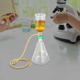 OCASAMI 1000ml Funnel Filtering Kit Lab Filtration Buchner Funnel w/ Flask & Clip Hose
