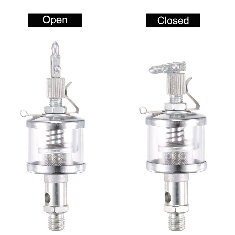 sourcing map Needle Valve Type Oil Cup M10x1 Thread 16ml