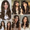 Brown Wavy Clip-in Hair Extensions for Halloween & Christmas Parties