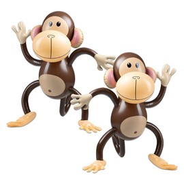 2 pieces of monkey balloons, pool party decorations, monkey toys, animal decoration party balloons, jungle theme decoration balloons, inflatable pool toys