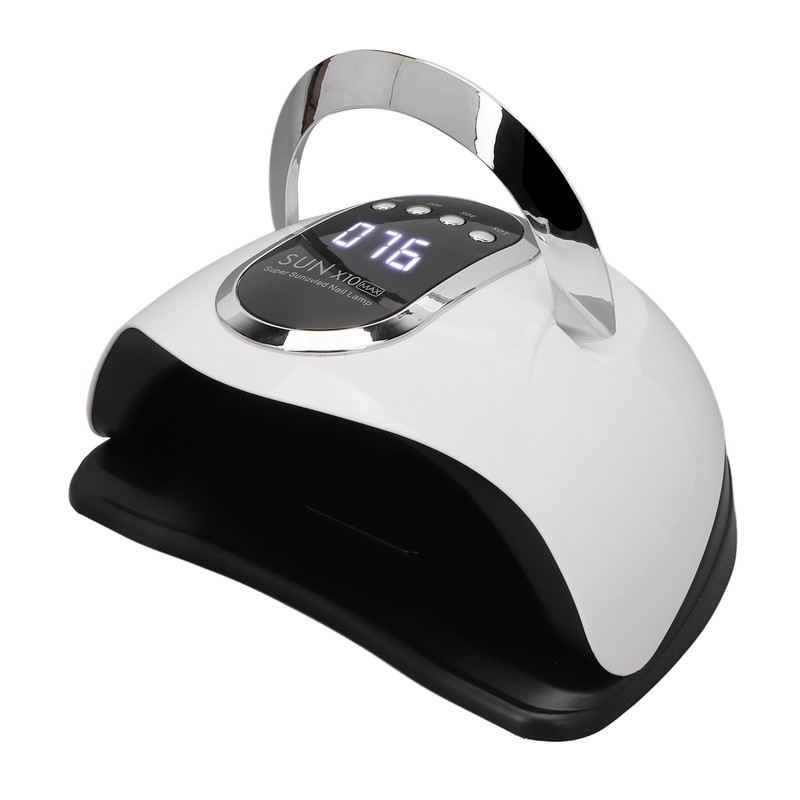 LED Nail Lamp 4 Timers Handheld with Removable Bottom Plate