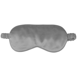 1 Pack Sleep Mask, Silk Eye Mask with Elastic Strap, Blindfold, Soft Silk Sleeping Mask for Girls, Women, Men (Grey)
