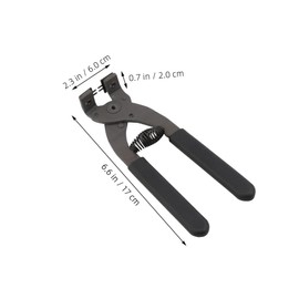 CHILDWEET Multi Functional Carbon Steel Leather Hole Puncher Ergonomic Handheld Tool with Teeth for Leather Projects Comfortable Grip Rapid Spring Return Versatile Thickness Compatibility