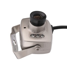 Mini 6LED Wired CMOS CCTV Security Camera with Night, PAL NTSC, High Sensitivity and Definition, 3.6mm Mini Camera with Removable Mount and Lens (PAL Format (Labeled and Shipped))