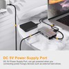 USB C Hub with 4K HDMI VGA USB3.0 3.5mm Audio