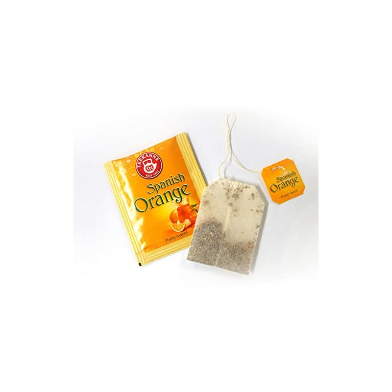 [Set of 12] Pompadour Spanish Orange Herbal Tea, 10 Bags