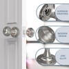 Bwintech 1 Set Beehive Mortice Door Knobs,Satin Nickel Finishing Pull