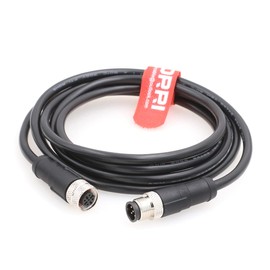 DRRI M12 Sensor Connector 5 Pin A-Code Male to Female Molded Industrial Cable for Robot and Pull Chains (M12 Male-Female, 10m)