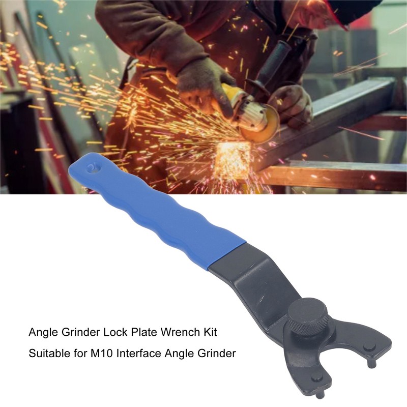 Angle Grinder Lock Nut with Adjustment Pin Wrench Stainless Steel