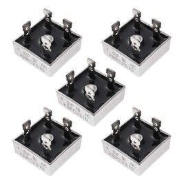 Bridgold 5pcs KBPC2510 2510 Bridge Rectifier Diode 25A 1000V Single Phase, Full Wave Electronic Silicon Diodes，4-Pin