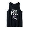 Crazy Pool Lady funny Pool Billiards Tank Top
