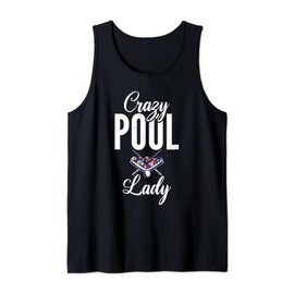 Crazy Pool Lady funny Pool Billiards Tank Top
