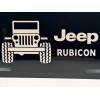 Laser Engraved Jeep Rubicon License Plate Black