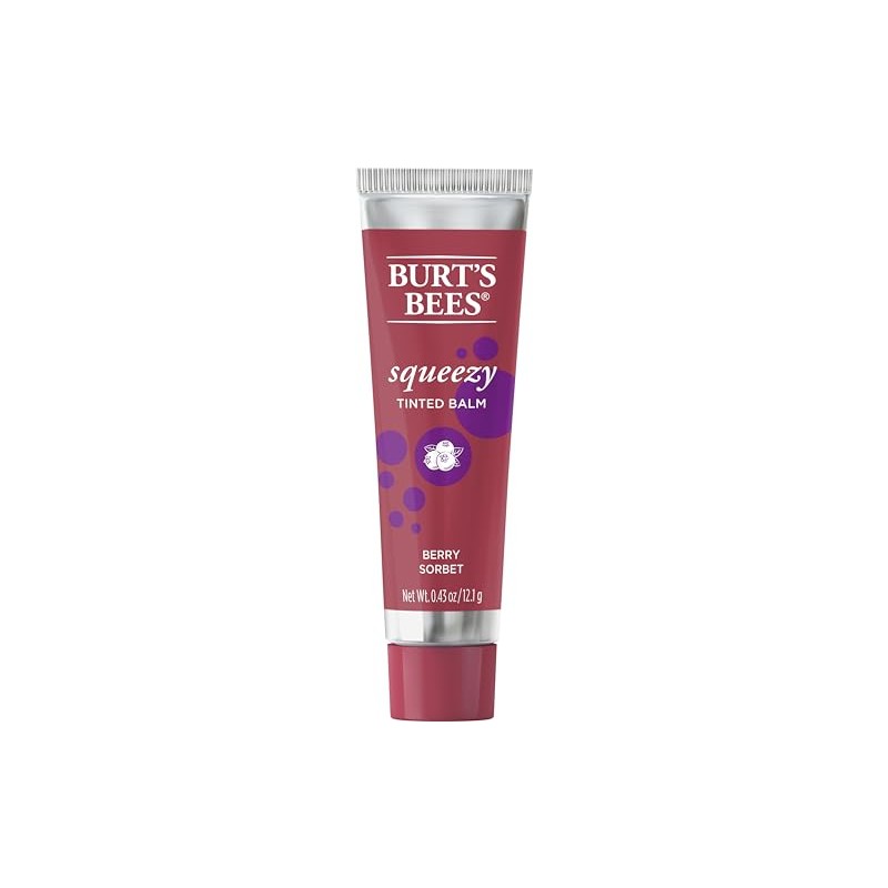 Burts Bees Squeezy - Bálsamo labial tintado Berry Sorbet Mujer