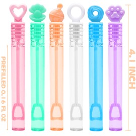 200 Pack Mini Bubble Party Favors for Kids, Bubbles Bulk with Gift Box, Pastel Bubble Wand Sticks Toy for Party Supply, Birthday Decorations, Wedding, Goody Bag Stuffers Fillers, Carnival Prizes