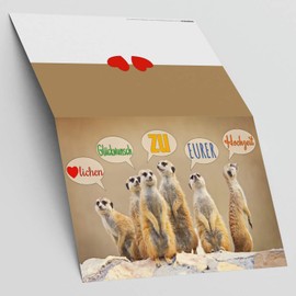 A4 XXL Wedding Card with Envelope - Elegant & Funny Greeting Card - Maxi Card to Open Wedding Card BREITENWERK