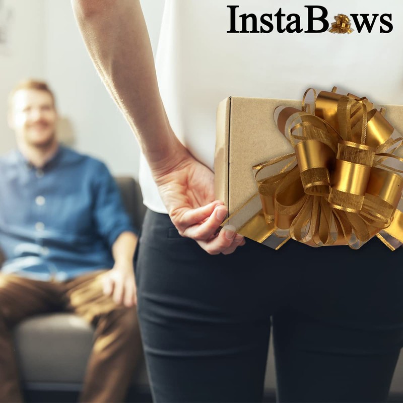 8 Inch Snow Bows (Gold)