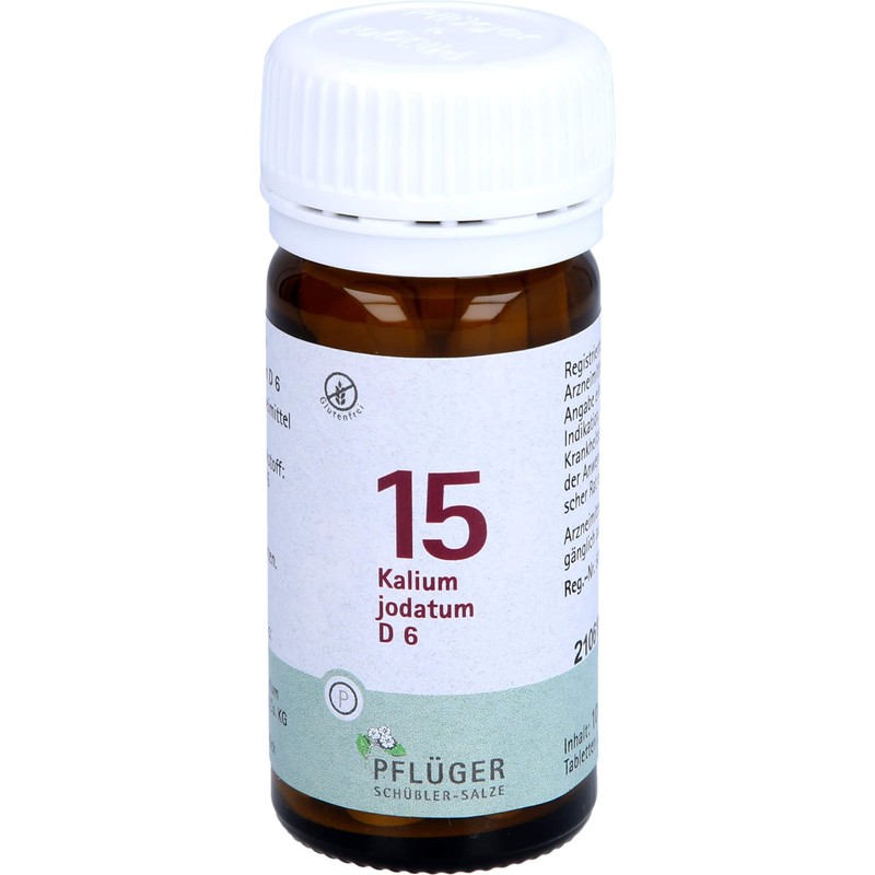 Biochemistry Pflüger 15 Potassium Iodate D 6 Tablets Pack of