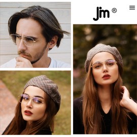 JM 2-Pack Aviator Reading Glasses Women Metal Frame Blue Light Blocking Computer Readers 4.00(Gold & Silver)