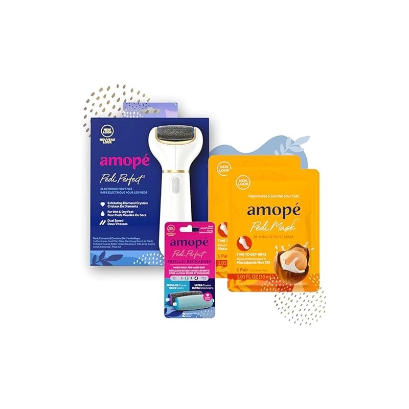 Amopé Pedi Perfect Spa Pampering Kit for Smooth Feet