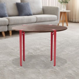 CNCEST 4pcs Adjustable Table Legs, Table Clamp Legs, F-Shaped Table Legs Bearing Capacity 110.23lbs for Dining Tables, Computer Tables, Office Tables (Red)