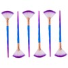 Outanaya Makeup Brush Set 6pcs Fan Shaped Mask Applicator Clay