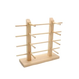Golden Strawberry 8-Layer Wood Sunglass Display Rack Wooden Glasses Display Stand Holder Organizer
