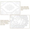 sourcing map 2Pcs Retro Lace Placemats, French Crochet Doilies Oval