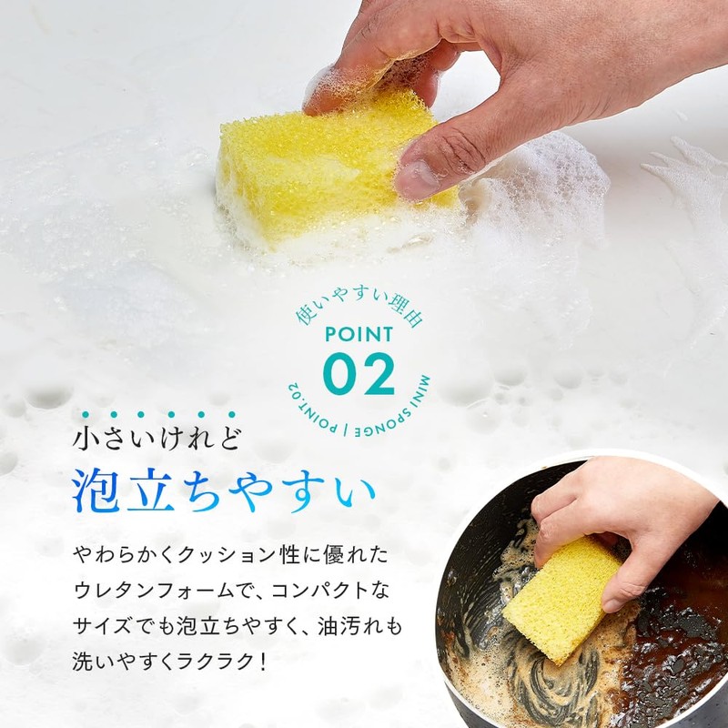 Aimedia Kitchen Sponges, 72 Pieces, Mini Sponges That Can Be