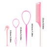 4Pcs Topsy Tail Hair Tool Hair Looping Tool Braiding with