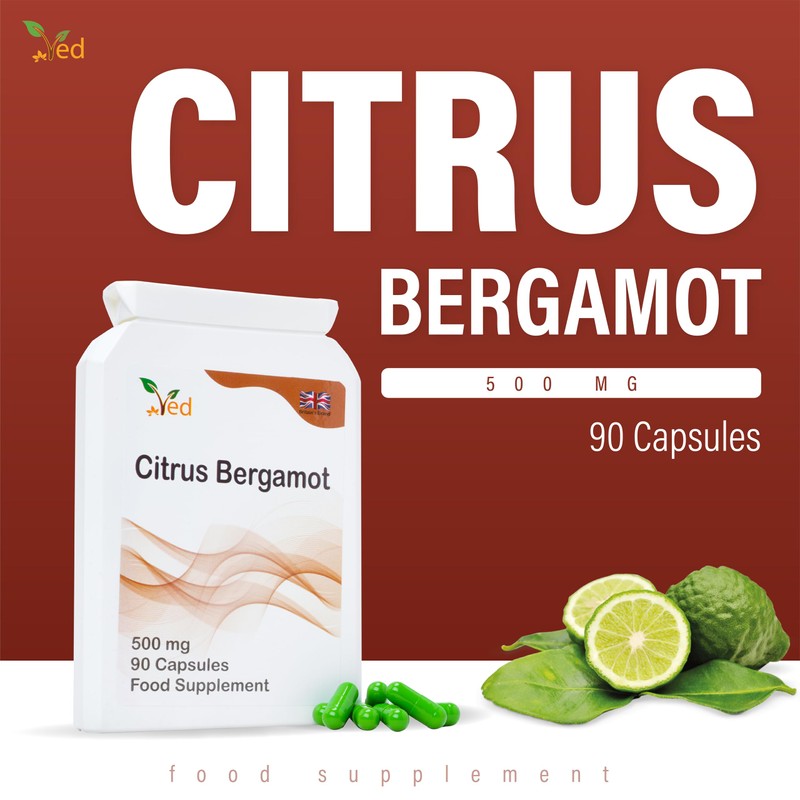 Ved Citrus Bergamot, Organic Citrus Bergamot Extract,500mg, 90 Capsules(3 Months