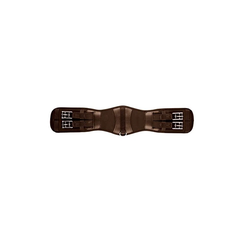 Collegiate Memory Foam Dressage Girth, Brown, 55cm/22"