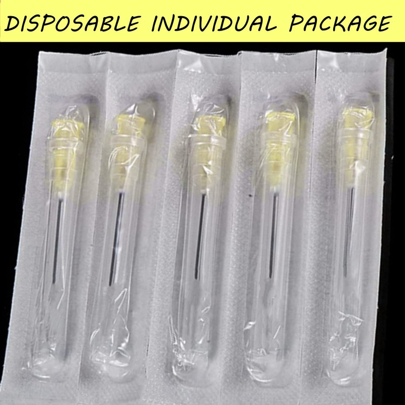 100 Pack 30Ga 1/2 Inch Stainless Steel Dispensing Lab Tools