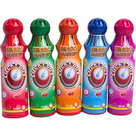 Thomas & Anca Club Supplies Ltd Pack Of 5 Classic Colour Bingo Dabbers/markers - 45ml each