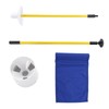 Practice Golf Hole Pole Cup Flag Stick Detachable 2 Section