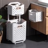 Collapsible Laundry Basket Portable Foldable Laundry Hamper Clothes Storage Organizer