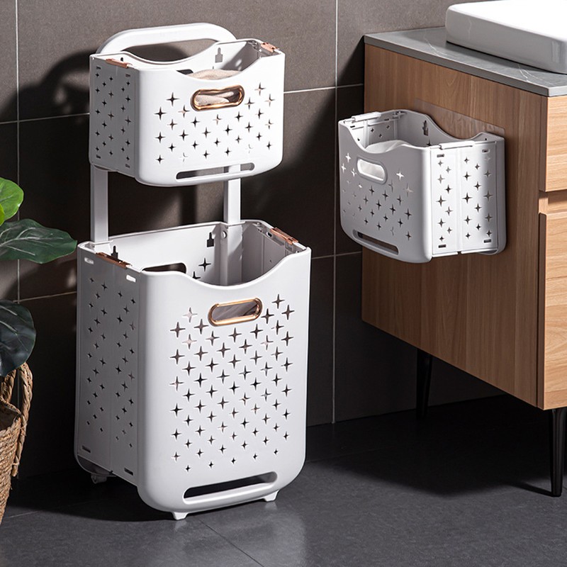 Collapsible Laundry Basket Portable Foldable Laundry Hamper Clothes Storage Organizer