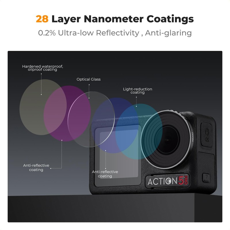 K&F Concept ND32 Filters for DJI Osmo Action 5 Pro