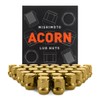 Mishimoto Steel Lug Nuts, M14x1.5, Acorn Seat, 32pc Set, Gold