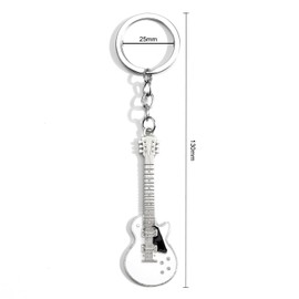 MUCOOS Unique Guitar Keychain Bag Charm with Creative Musical Instrument Design,Teacher Gifts,Teacher Appreciation Gifts,Friendship Gifts,Photo Keychain,Graduation Gifts for Her,Thank You Gift Ideas