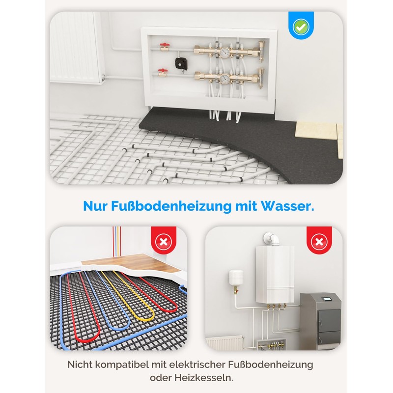 MOES Smart Thermostat Underfloor Heating Water, Zigbee Room Thermostat Underfloor
