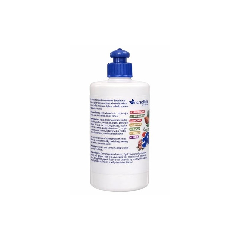 Crema para Peinar 7 Aceites, Rizos Definidos, Sin Sal, Todo