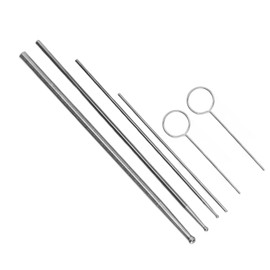 Zyyini Snake Sexing Probe for Reptiles Smooth Non-Toxic Stainless Steel Snake Probe Set with Storage Box for Snake Sexing Probe