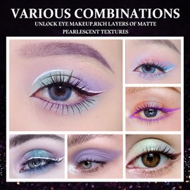 35 Colors High Pigmented Eyeshadow Palette Glitter Professional Eye Shadow Matte Pearl Makeup Palette Colorful Powder Eye Shadow Shimmer Eyeshadow Makeup Pallet with Brush A