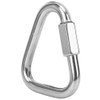 Outdoor Stainless Steel Triangle Shape Screw Lock Carabiner Mounteering Safety