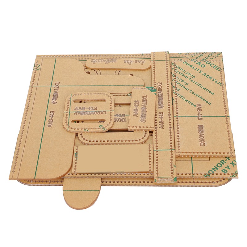 12Pcs Shoulder Bag Acrylic Template Leather Pattern DIY HandMade Drawing